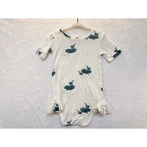 Bamboo Ruffle Kate Quinn Sea Life Whale Print One-Piece 18-24